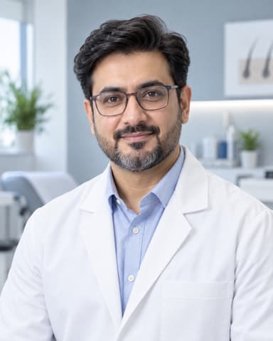 Illustrative sample specialist portrait, not a live provider